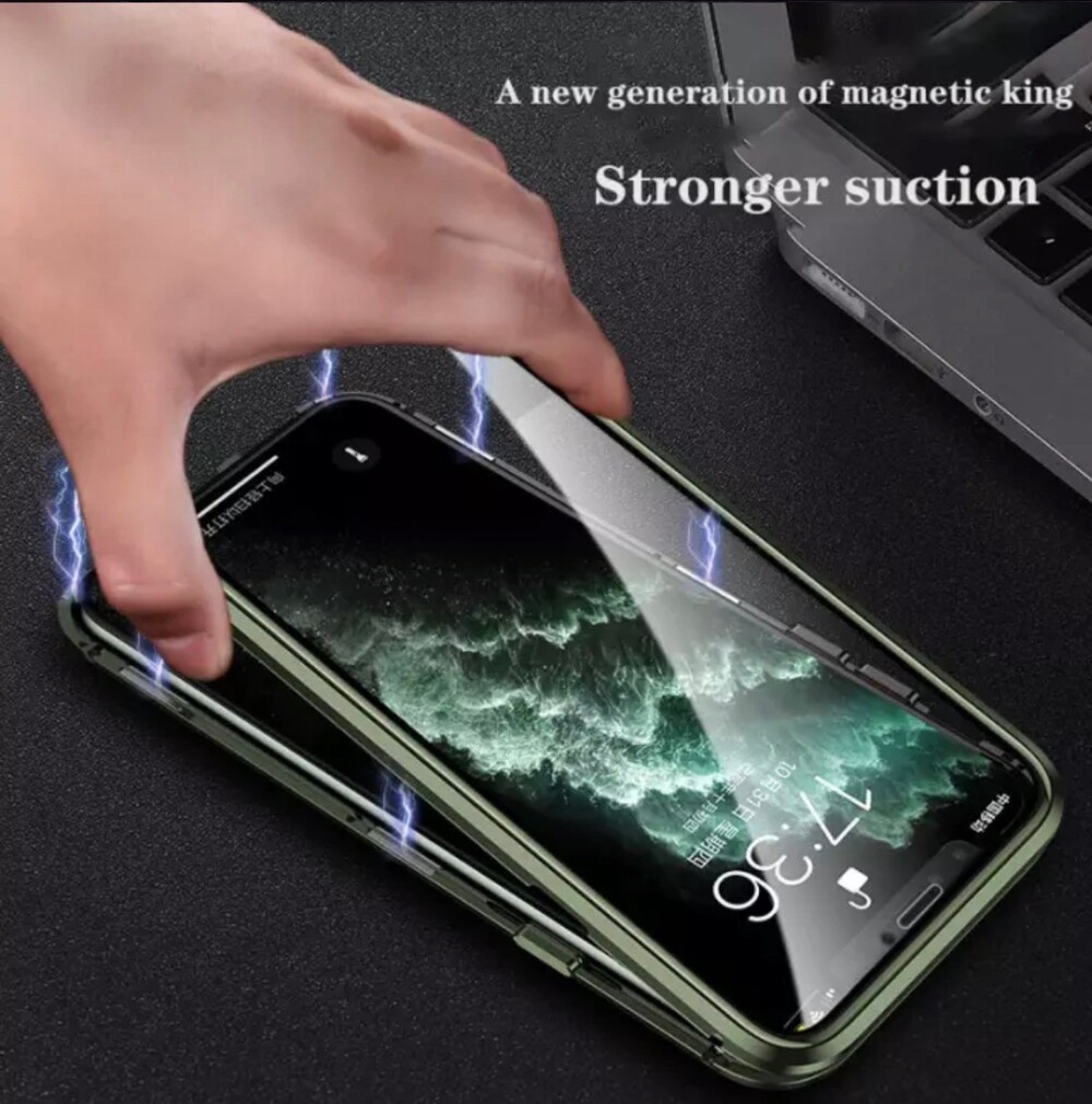 Magnetic Phone Case Stronger Suction Green Cover